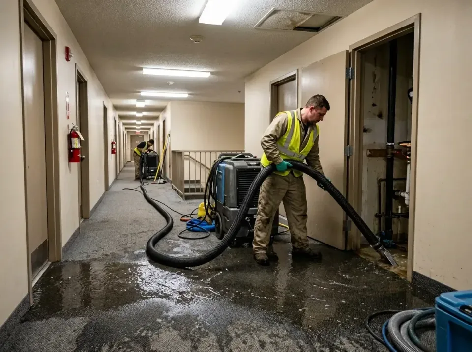 multi-unit-apartment-hallway-f-005 — frequently asked questions, Emergency Burst Pipe Water Extraction & Removal in River Ri…